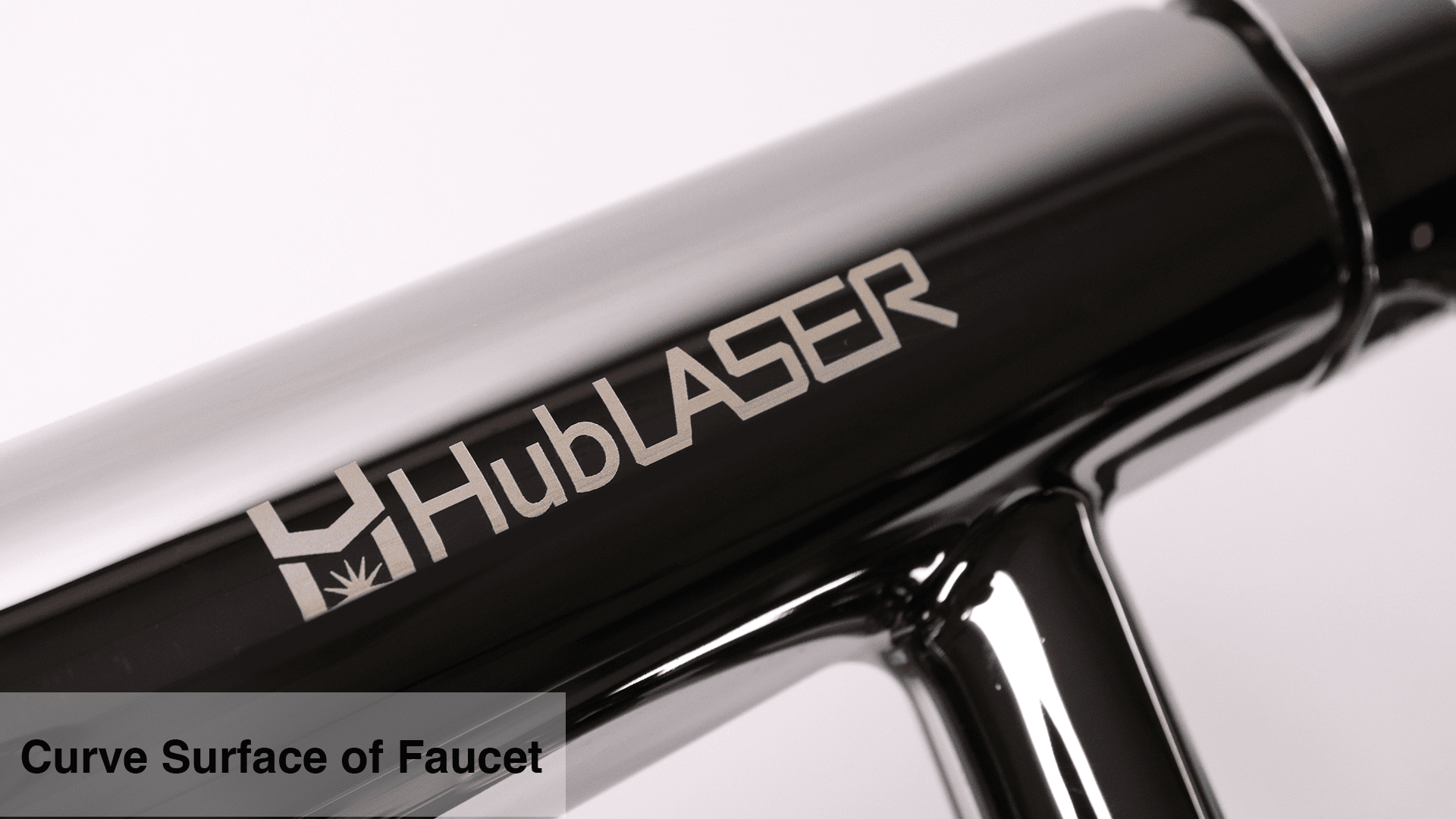 HubLASER Class4 ロゴのレーザーマーキング